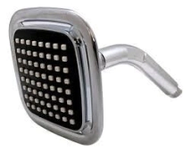 FLOR DE DUCHA  COMPLETO PVC MOZART CUADRADA 10X10 LISA U9378 *10%