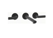 GRIFERIA LAVATORIO PARED EMBUTIR PEIRANO LIVE NEGRO BLACK CC LEVER 62199N