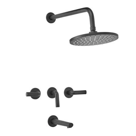 GRIFERIA DUCHA PEIRANO CC LIVE NEGRO BLACK LEVER 80199N EMBUTIDO