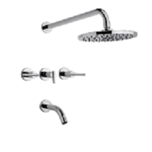 GRIFERIA DUCHA FV EPUYEN CON TRANSFERENCIA CROMO 0103/L2