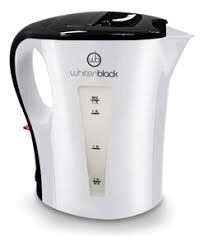 PAVA ELECTRICA WHITENBLACK APWB18 MATERA 85&deg; blanca y negro