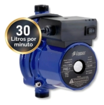 BOMBA PRESURIZADORA VASSER MINI 120W PRE 1 **HASTA 1 BAÑO**  Alt Max 9mt 1800L/H  Conexion Union/Mov