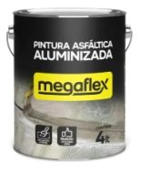 PINTURA ALUMINIZADA X 4LT MEGAFLEX