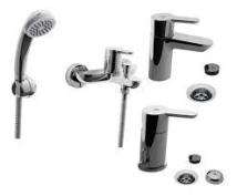 COMBO MONOCOMANDO BAÑO FV PUELO COMPLETO (LAVATORIO+DUCHA EXT+BIDET)