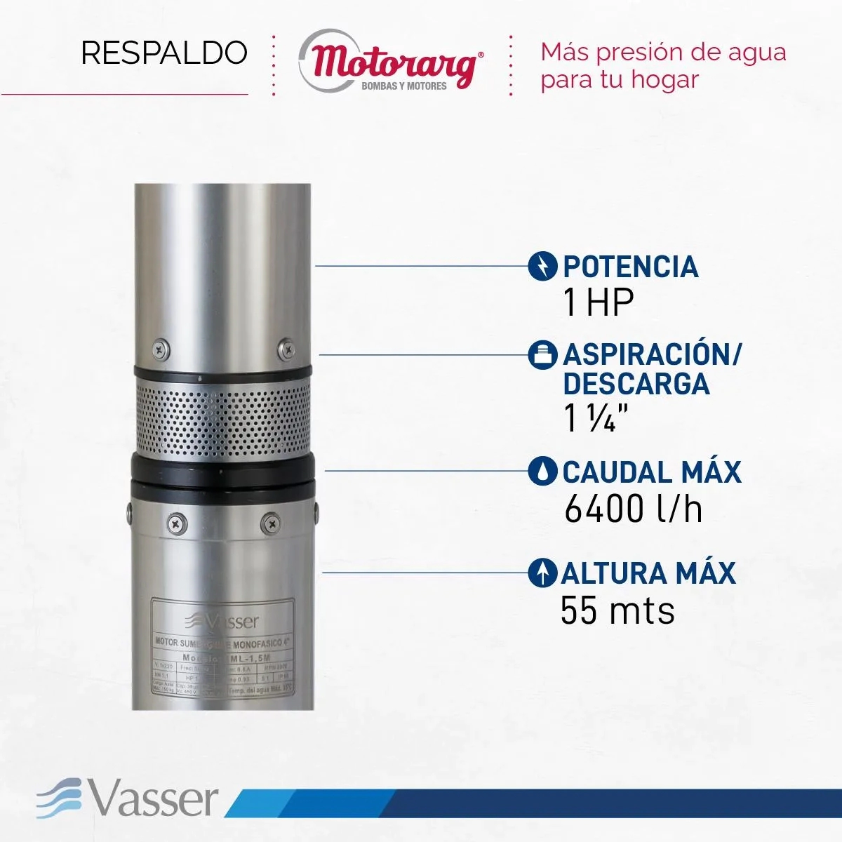 BOMBA SUMERGIBLE VASSER 4