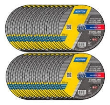 COMBO DISCO CORTE 115 X 1.60 NORTON STANDAR CAJA 24 UNIDADES