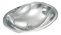 BACHA BAÑO INOXIDABLE SEGUNDA OVAL 33X24 JOHNSON 330LP2DOV330L