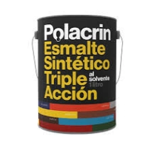 ESMALTE SINTETICO NEGRO MATE 4 LT TRIPLE ACCION POLACRIN