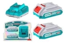 CARGADOR 2.0 AH C/2 BATERIAS  TOTAL INDUSTRIAL TFBCPK1222-4