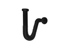 DESCARGA LAVATORIO FLEXIBLE RAO 50cm BLACK negra  7042773