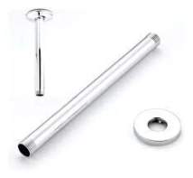 BRAZO LLUV BR RECTO 40CM DELTA  CROMO