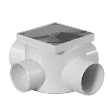 BOCA DE ACCESO PVC AMANCO 63X50 CON TAPA CIEGA ACERO INOX