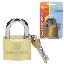 CANDADO 63 MM MOZART TRABA SIMPLE BRONCE *15%