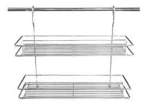 ESTANTE 2 GRANDE CROMADO BARRAL ROSEN/SOLDAR