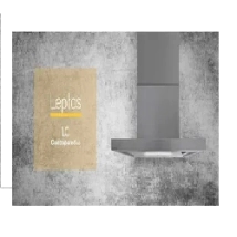 CAMPANA LEPTOS, 1VEL, ACERO INOXIDABLE, 60CM, LLANOS ACERO